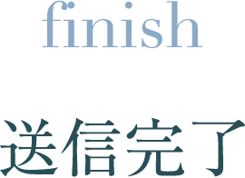 finish 送信完了
